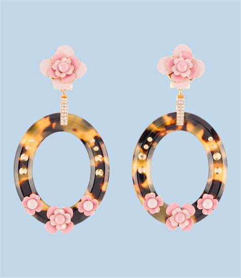 flower prada|prada flower earrings.